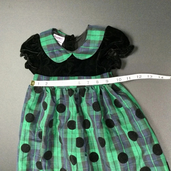 Girl's Blueberi Boulevard Jumpsuit 24M Green Black velvet - Picture 5 of 10